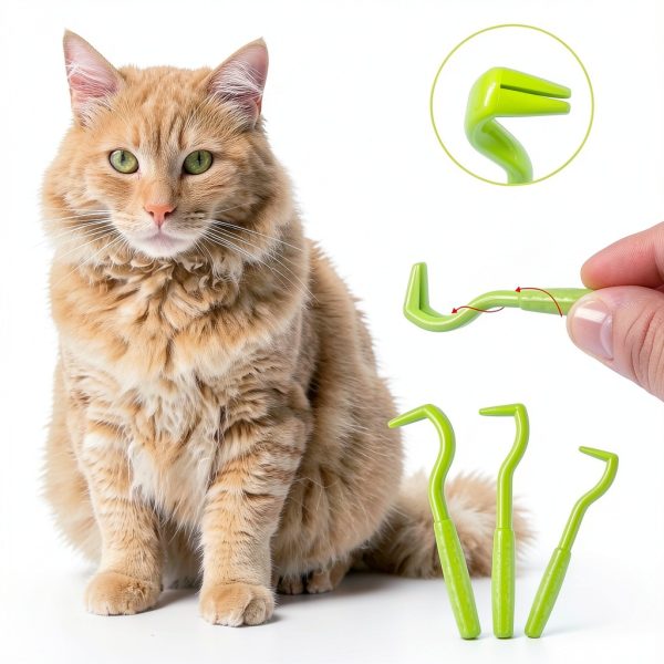 TOYMIS Tick Remover Tools Stainless Steel Plastic Pet-2