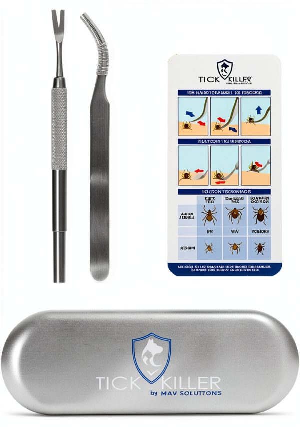 Mav Solutions Tick Remover Set Safe Complete Pet Human-0