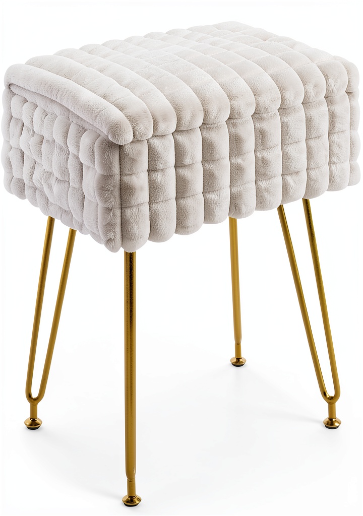 IBUYKE footstool ottoman in a modern living room