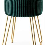 IBUYKE Ottoman Stool Velvet Storage Modern Home Decor-0