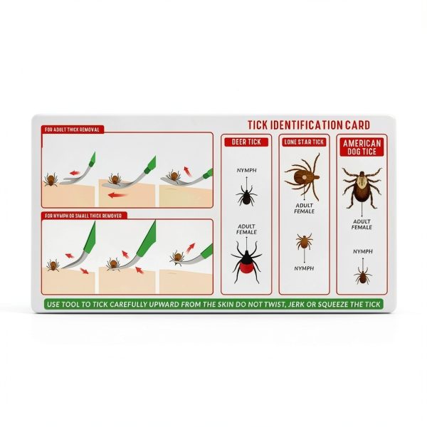 SIVOTE Stainless Steel Tick Removal Kit Complete with Leather Case-1
