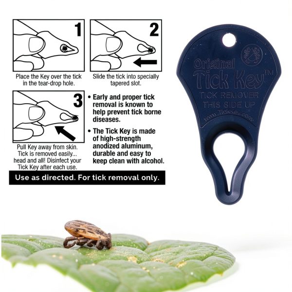 Tick Key Original Tick Remover Tool Pet Supplies Made USA-3