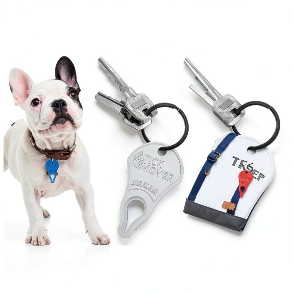 Dimsem Tick Remover Tool for Dogs & Humans Aluminum Lever Key Model A1-2