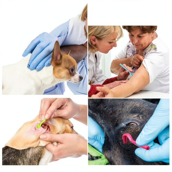 Kittmip Tick Remover Tool for Dogs Plastic Design-3