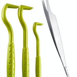ILamourCar Tick Removal Kit Green Plastic Stainless-0