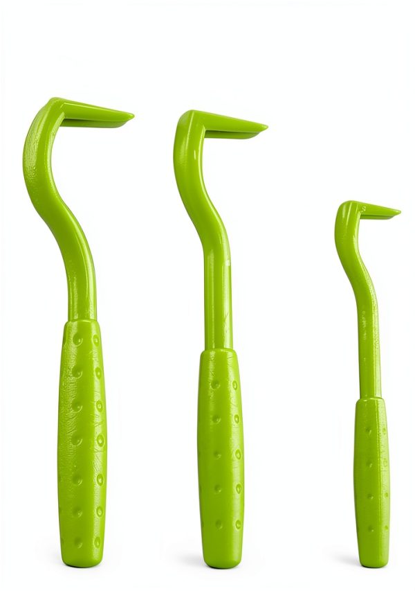 ILamourCar Tick Removal Kit Green Plastic Stainless-3
