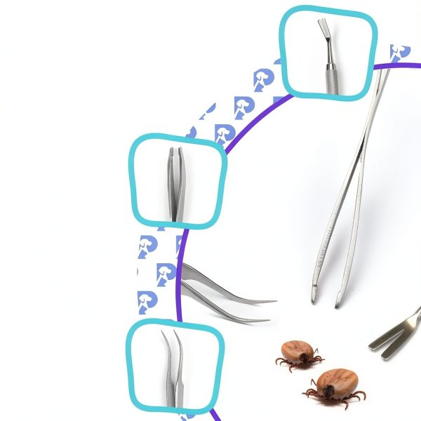 Tick Remover Kit PETSPLICITY Stainless Steel Tool-2