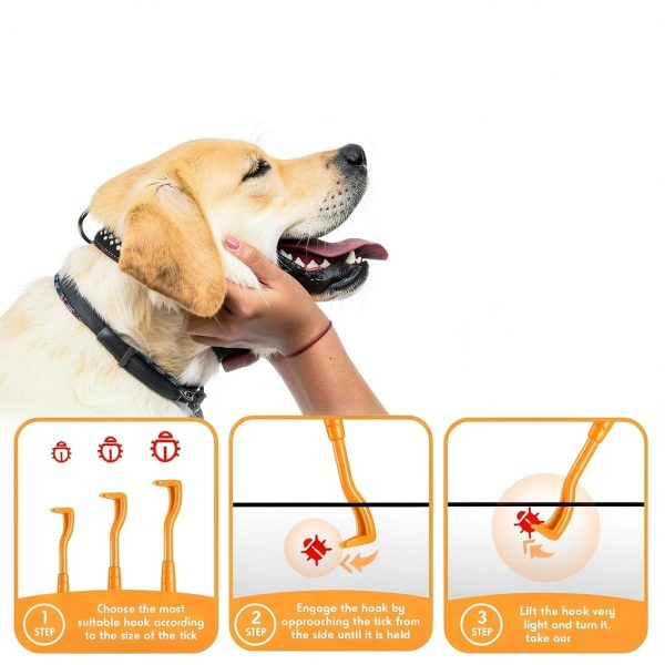 Kittmip Tick Remover Tool for Dogs Plastic Design-2